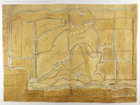 199 Kaart van het terrein tussen Rijn en IJssel, tussen Woerden, Harmelen, Oudewater en Montfoort, waarop aangegeven ...